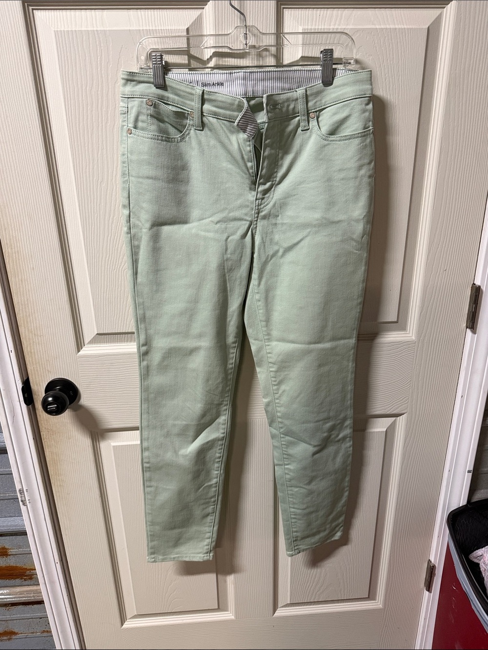 Talbots Mint Green Cropped Ankle Jeans
